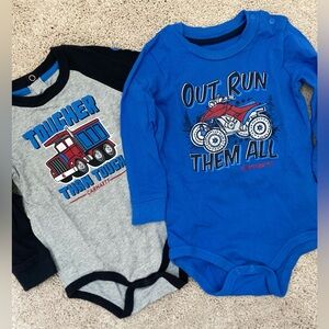 Carhartt Long Sleeve Onesies (2), 12 months